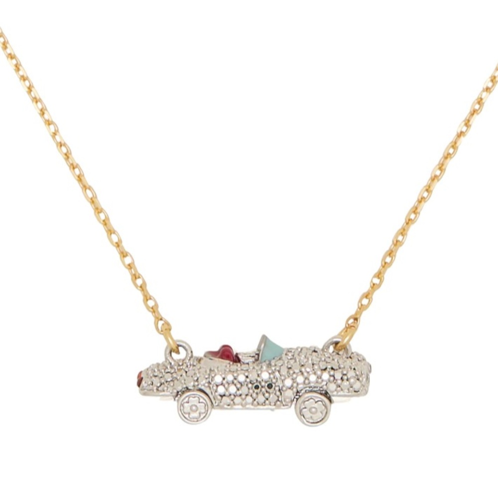 Kate Spade Rhinestone Car Pendant Necklace